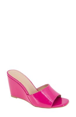 bcbg Giani Wedge Slide Sandal in Viva Pink Patent