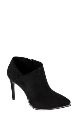 bcbg Hadix Bootie in Black Microsuede