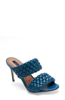bcbg Kayla Woven Slide Sandal in Emerald