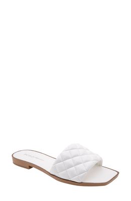 bcbg Laila Slide Sandal in White Pu