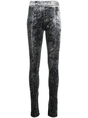 BCBG Max Azria high-waisted velvet leggings - Grey
