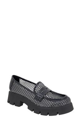 bcbg Rama Platform Penny Loafer in Black