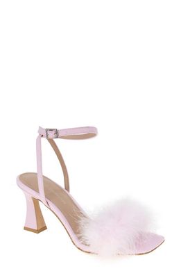 bcbg Relby Faux Feather Sandal in Ballerina