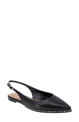 bcbg Valerie Slingback Pointed Toe Flat in Black