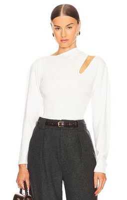 BCBGeneration Cutout Sweater in White