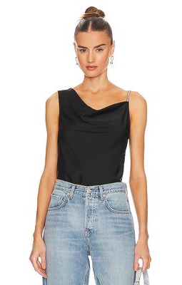 BCBGeneration One Shoulder Top in Black