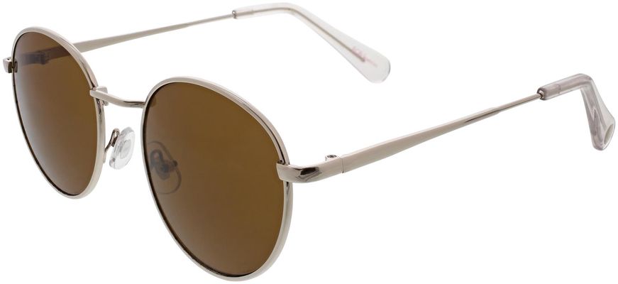 BCBGeneration Pointed Round Sunglasses in Silver
