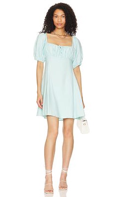 BCBGeneration Tie Front Mini Dress in Baby Blue