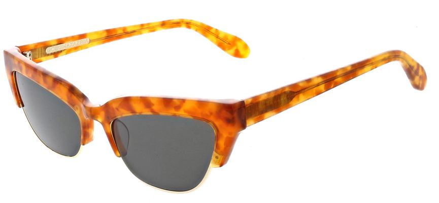 BCBGMaxazria Tortoise Vintage Cat Eye Sunglasses in Honey Demi