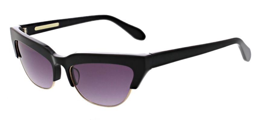 BCBGMaxazria Tortoise Vintage Cat Eye Sunglasses in Shiny Black Shiny