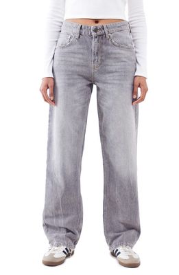 BDG Urban Outfitters Authentic Relaxed Straight Leg Jeans in Washed Grey