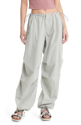 BDG Urban Outfitters Baggy Cotton Parachute Pants in Slate Grey