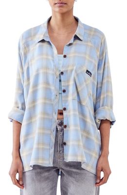 BDG Urban Outfitters Brendon Plaid Woven Button-Up Shirt in Blue