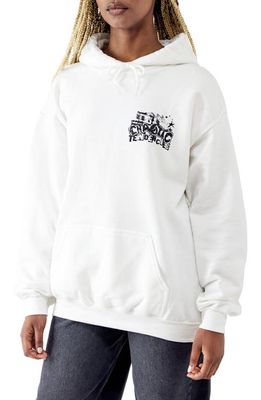 BDG Urban Outfitters Chaotic Tendencies Graphic Hoodie in White