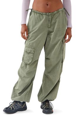 BDG Urban Outfitters Cotton Cargo Joggers in Khaki