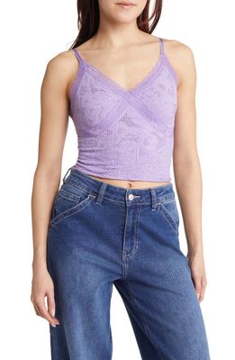 BDG Urban Outfitters Cross Lace Seamless Camisole in Lilac
