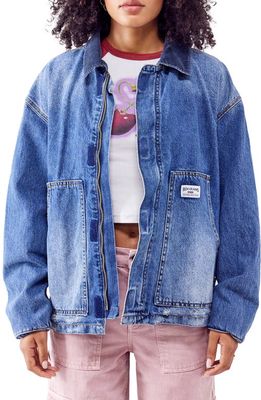 BDG Urban Outfitters Denim Workwear Jacket in Mid Wash