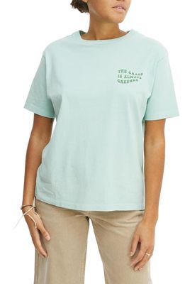 BDG Urban Outfitters Greener Grass Graphic Tee in Turquoise