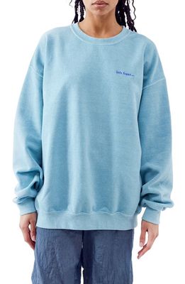 BDG Urban Outfitters If Crewneck Sweatshirt in Still Water