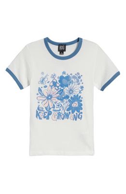 BDG Urban Outfitters Keep Growing Cotton Graphic Baby Tee in Ecru