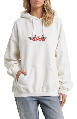 BDG Urban Outfitters Life Blooms Graphic Hoodie in Cream
