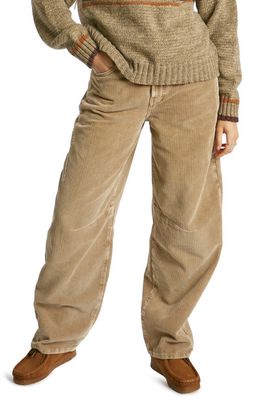 BDG Urban Outfitters Logan Baggy Corduroy Pants in Light Sand