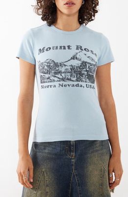 BDG Urban Outfitters Mount Rose Graphic Baby T-Shirt in Light Blue