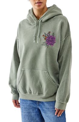 BDG Urban Outfitters New Revival Embroidered Hoodie in Green
