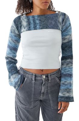 BDG Urban Outfitters Space Dye Shrug in Navy