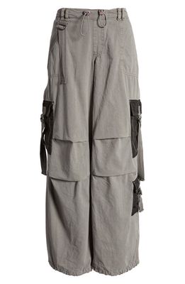 BDG Urban Outfitters Strappy Cotton Cargo Pants in Dark Grey