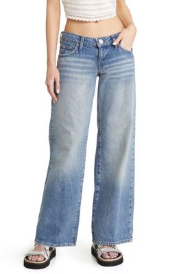 BDG Urban Outfitters Wide Leg Puddle Jeans in Bleach