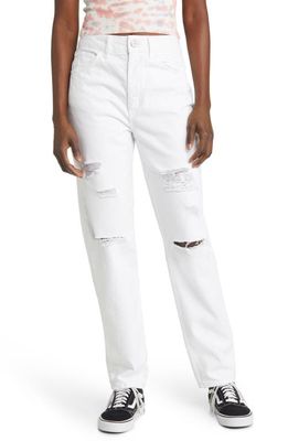 BDG Urban Outfitters Women's Ripped Mom Jeans in White