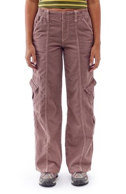 BDG Urban Outfitters Y2K Corduroy Cargo Pants in Mauve