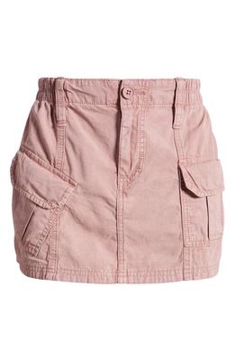 BDG Urban Outfitters Y2K Cotton Cargo Miniskirt in Mauve