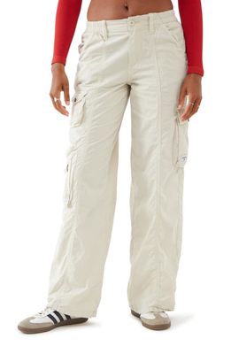 BDG Urban Outfitters Y2K Cotton Cargo Pants in Ecru