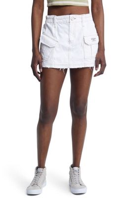 BDG Urban Outfitters Y2K Denim Cargo Miniskirt in White