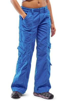 BDG Urban Outfitters Y2K Low Rise Corduroy Cargo Pants in Sapphire