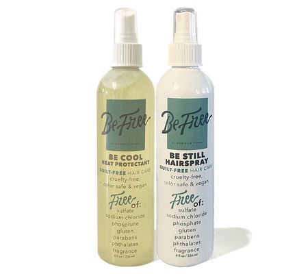 Be Free by Danielle Fishel Heat Protectant & Ha irspray Duo