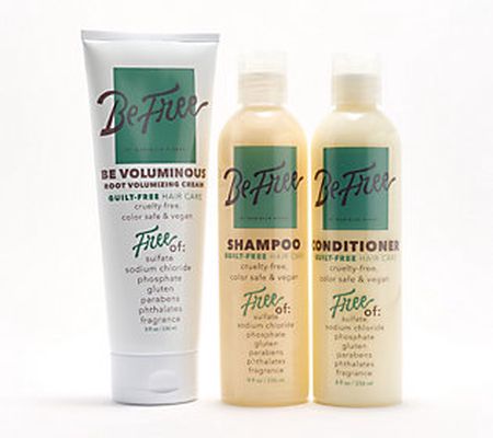 Be Free Shampoo, Conditioner, & Volumizing Cream 3-pc Set