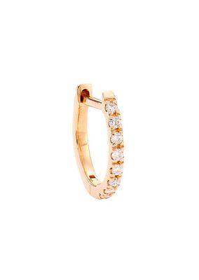 Be Mine 18K Rose Gold & Diamond Huggie Hoop Earring