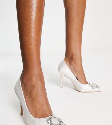 Be Mine Bridal Adore pumps with embellishment in white