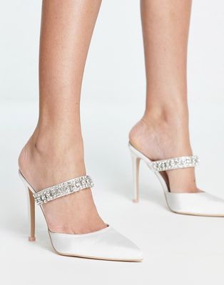 Be Mine Bridal Lilith heel shoes in ivory-White