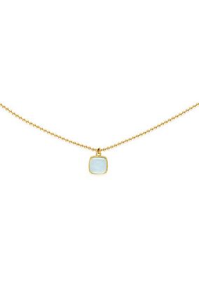 Bea 14K Gold-Filled & Blue Agate Pendant Necklace
