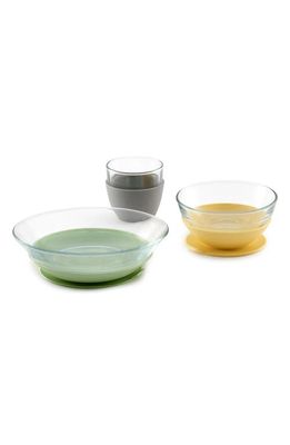 BEABA Glass Meal Set with Suction Pads in Pastel