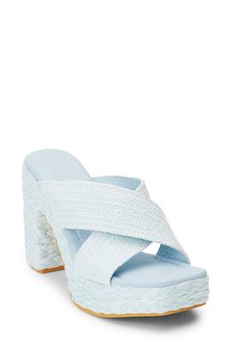 BEACH BY MATISSE Caravan Platform Sandal in Aqua