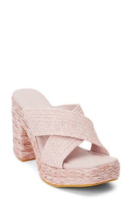 BEACH BY MATISSE Caravan Platform Sandal in Blush