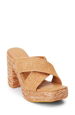 BEACH BY MATISSE Caravan Platform Sandal in Cognac