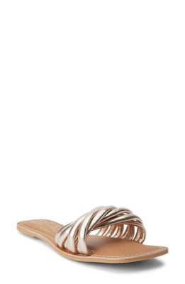 BEACH BY MATISSE Gale Slide Sandal in Gold
