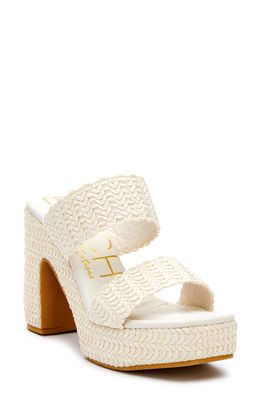 BEACH BY MATISSE Gem Platform Sandal in White 