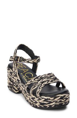 BEACH BY MATISSE Mykonos Platform Sandal in Black 